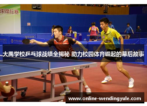 大禹学校乒乓球战绩全揭秘 助力校园体育崛起的幕后故事