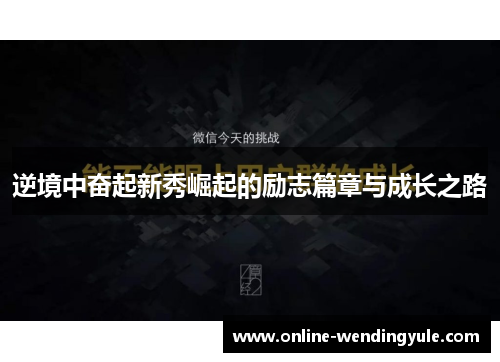 逆境中奋起新秀崛起的励志篇章与成长之路